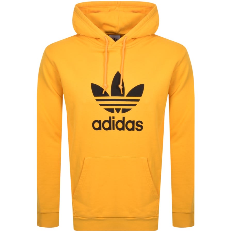 Alternative Image for Productadidas Originals Logo Hoodie Yellow1